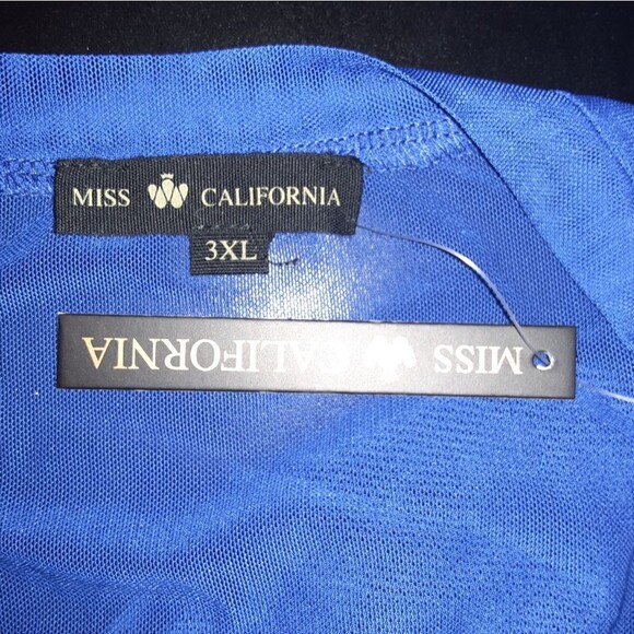 Miss California 3X Royal mesh tunic dress NWT - Picture 5 of 9